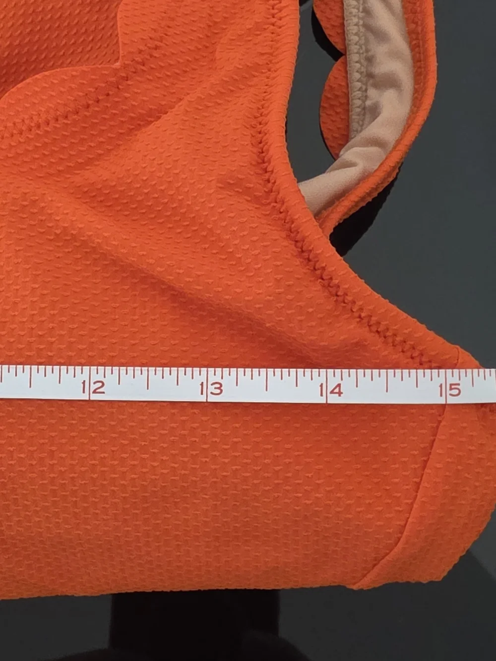 J. Crew Bright Orange Scalloped One-Piece Swimsuit Women's Size 2